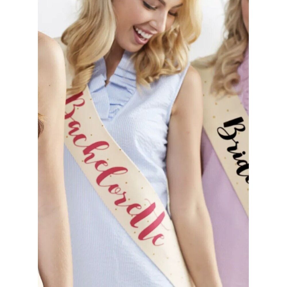 NEW Mud‎ Pie Wedding Bachelorette Canvas Sash